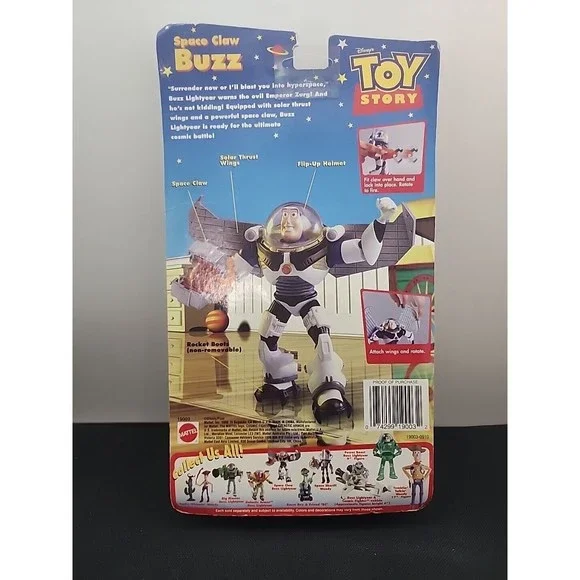 Disney Pixar Toy Story Buzz Space Claw Vintage New old stock Rare
